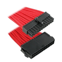 BitFenix Prolunga 24-Pin ATX 30cm - sleeved red/black
