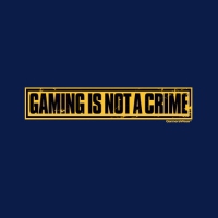 GamersWear Not a Crime T-Shirt Navy (XL)