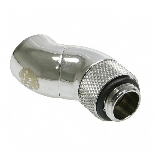 Bitspower Adattatore Curvo G1/4 (M/F) 2 settori Ruotabili - Argento Bitspower Adattatore Curvo G1/4 (M/F) 2 settori Ruotabili - Argento