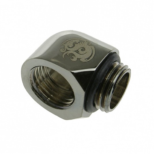 Bitspower Connettore a L passo 1/4" - Nero Bitspower Connettore a L passo 1/4" - Nero