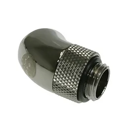 Bitspower Connettore 45 Gradi passo 1/4 di pollice M/F - black, ruotabile Bitspower Connettore 45 Gradi passo 1/4 di pollice M/F - black, ruotabile