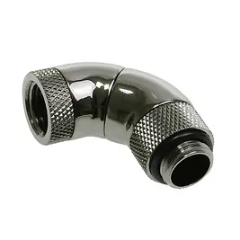 Bitspower Connettore Curvo passo 1/4" - 3 settori ruotabili - black Bitspower Connettore Curvo passo 1/4" - 3 settori ruotabili - black