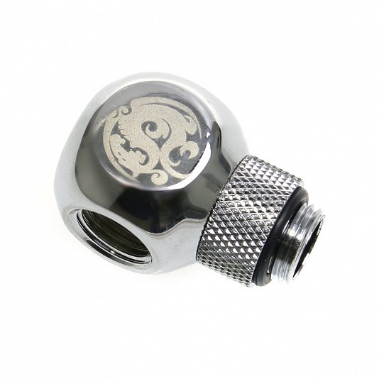 Bitspower T-Adapter passo 1/4" ruotabile - shiny silver Bitspower T-Adapter passo 1/4" ruotabile - shiny silver