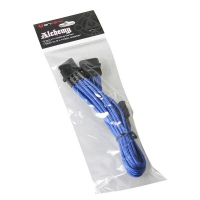 BitFenix Adattatore da Molex a 3x Molex 55cm - Sleeved Blu/Nero