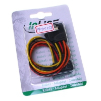 InLine SATA Power Y-cable con Blocco Sicurezza - 15cm