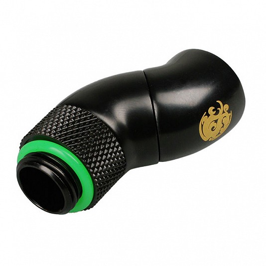 Bitspower Adattatore Curvo G1/4 (M/F) 2 settori Ruotabili - Nero Opaco Bitspower Adattatore Curvo G1/4 (M/F) 2 settori Ruotabili - Nero Opaco