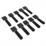 LABEL THE CABLE  Fascette in Velcro Adesive 10 pezzi - black