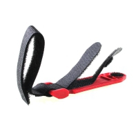 LABEL THE CABLE Kit 5 Fascette in Velcro + Etichette - red