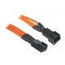 BitFenix Prolunga 3-Pin 60cm - sleeved orange/black