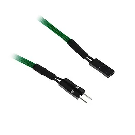 BitFenix prolunga cavo Pannello I/O 2-Pin 30cm - sleeved green/black BitFenix prolunga cavo Pannello I/O 2-Pin 30cm - sleeved green/black