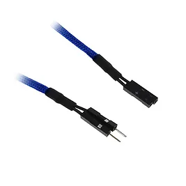 BitFenix prolunga cavo Pannello I/O 2-Pin 30cm - Sleeved Blu/Nero BitFenix prolunga cavo Pannello I/O 2-Pin 30cm - Sleeved Blu/Nero