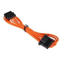 BitFenix Prolunga 4-Pin Molex 45cm - sleeved orange/black