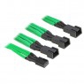 BitFenix Adattatore da 3-Pin a 3x 3-Pin 60cm - sleeved green/black