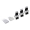 BitFenix Adattatore da Molex a 4x SATA 20 cm - Sleeved Bianco