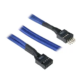 BitFenix Prolunga Interna USB 30cm - sleeved blue/black BitFenix Prolunga Interna USB 30cm - sleeved blue/black