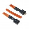 BitFenix Prolunga Interna USB 30cm - sleeved Arancione/Nero