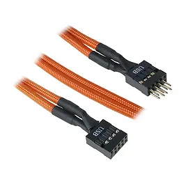 BitFenix Prolunga Interna USB 30cm - sleeved Arancione/Nero BitFenix Prolunga Interna USB 30cm - sleeved Arancione/Nero