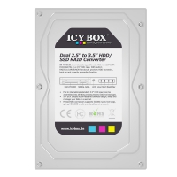 Icy Box IB-RD2121StS Convertitore HD/2xSSD con RAID