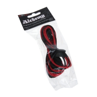 BitFenix Adattatore da Molex a 4x SATA 20 cm - Sleeved Nero/Rosso/Nero
