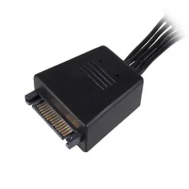 Silverstone Cavo Adattatore SATA Power da 1x SATA a 4x SATA con Stabilizzatore Silverstone Cavo Adattatore SATA Power da 1x SATA a 4x SATA con Stabilizzatore