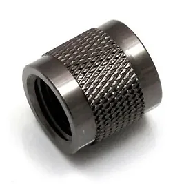 XSPC Adattatore 18mm Femmina/Femmina 2x 1/4" - black chrome XSPC Adattatore 18mm Femmina/Femmina 2x 1/4" - black chrome