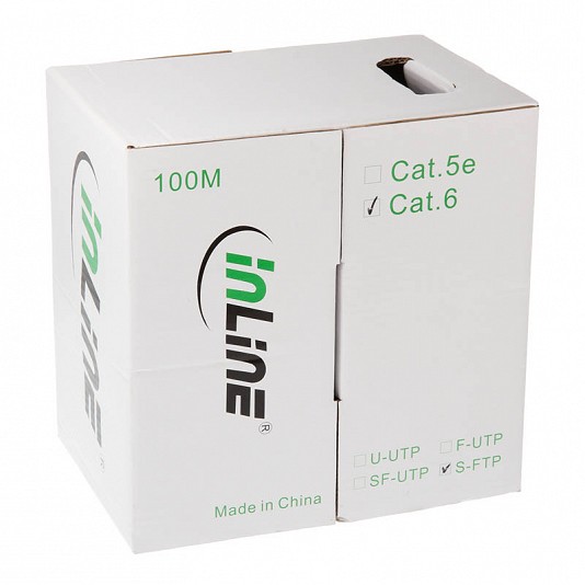 InLine Matassa Cavo Patch 100m Cat.6 1000 Mbit RJ45 - Arancione InLine Matassa Cavo Patch 100m Cat.6 1000 Mbit RJ45 - Arancione