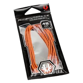 BitFenix Alchemy 2.0 Sleeved PSU Cable, Kit 5 pezzi - 40cm Arancione BitFenix Alchemy 2.0 Sleeved PSU Cable, Kit 5 pezzi - 40cm Arancione