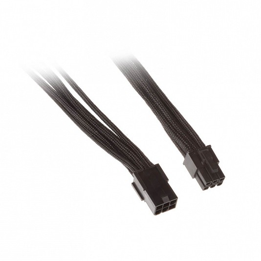 Silverstone Prolunga 6-Pin 250mm - Nero Silverstone Prolunga 6-Pin 250mm - Nero