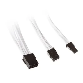 Silverstone Prolunga / Adattatore PCIe 8pin - PCIe 6+2pin, 250mm - Bianco Silverstone Prolunga / Adattatore PCIe 8pin - PCIe 6+2pin, 250mm - Bianco