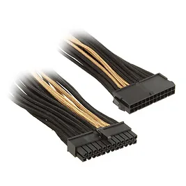 Silverstone Prolunga 24-Pin ATX 30cm - Oro/Nero Silverstone Prolunga 24-Pin ATX 30cm - Oro/Nero