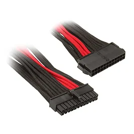 Silverstone Prolunga 24-Pin ATX 30cm - Rosso/Nero Silverstone Prolunga 24-Pin ATX 30cm - Rosso/Nero
