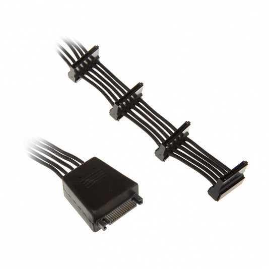 Silverstone Cavo Adattatore SATA Power da 1x SATA a 4x SATA Silverstone Cavo Adattatore SATA Power da 1x SATA a 4x SATA