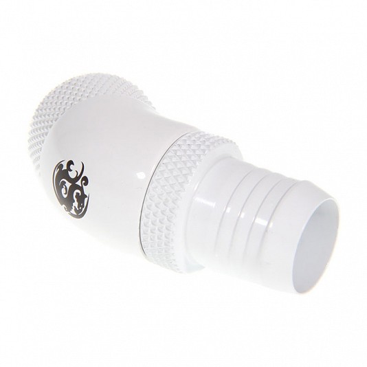Bitspower Connettore 45° G1/4 / Tubo Ø13mm - Ruotabile, Bianco Bitspower Connettore 45° G1/4 / Tubo Ø13mm - Ruotabile, Bianco