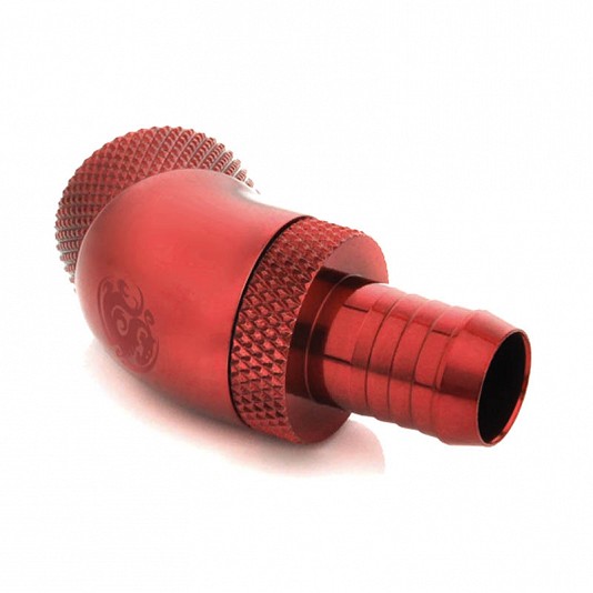 Bitspower Connettore 45° G1/4 / Tubo Ø10mm - Ruotabile, Rosso Bitspower Connettore 45° G1/4 / Tubo Ø10mm - Ruotabile, Rosso