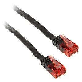 InLine Cavo Patch Piatto 10m U/UTP, Cat.6 - Nero InLine Cavo Patch Piatto 10m U/UTP, Cat.6 - Nero