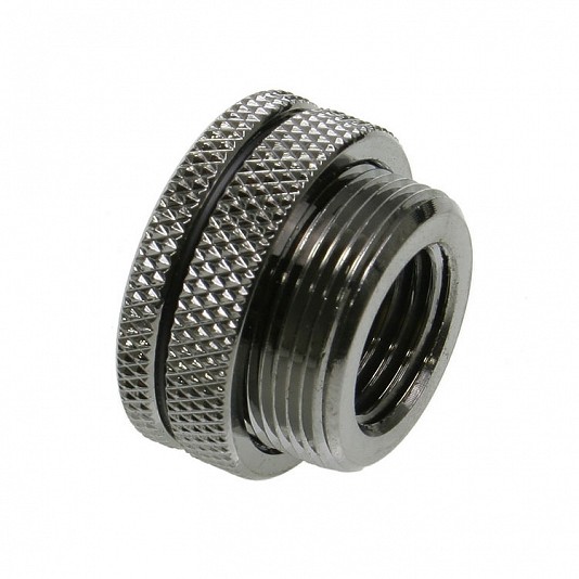 Bitspower Connettore Metallo da G1/4 Passaparete - Nero Lucido Bitspower Connettore Metallo da G1/4 Passaparete - Nero Lucido