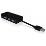 Icy Box IB-AC517 Adattatore USB 3.0 / Gigabit Ethernet / HUB USB 3.0