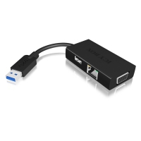 Icy Box IB-AC531 Adattatore USB 3.0 / Ethernet / USB 2.0 / VGA