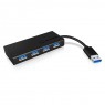Icy Box IB-AC6104-B HUB USB 3.0 a 4 Porte - Nero