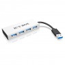 Icy Box IB-AC6104 HUB USB 3.0 a 4 Porte - Argento