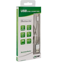 InLine Cavo Lightning USB iPad/iPhone/iPod, Licenziato MFi, Argento - 1m