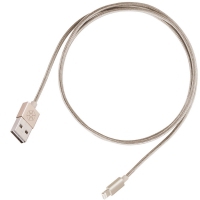 Silverstone SST-CPU03G Cavo USB / Lightning Certificato Apple MFi, Oro - 1m