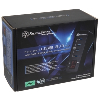 Silverstone SST-EP03 Hub USB 3.0 a 4 Porte - Nero