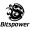 Adesivo Bitspower Logo, 100 x 80 mm - Nero