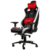 noblechairs EPIC Real Leather Gaming Chair - Nero/Bianco/Rosso