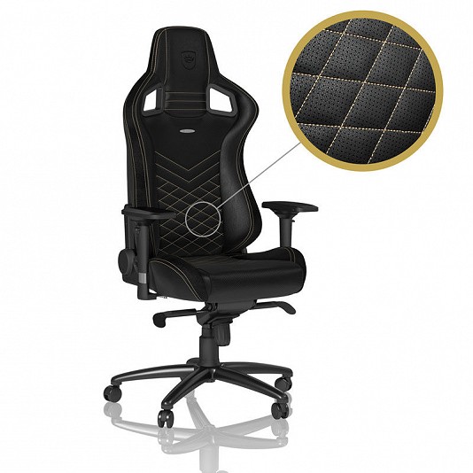 noblechairs EPIC Gaming Chair - Nero/Oro noblechairs EPIC Gaming Chair - Nero/Oro
