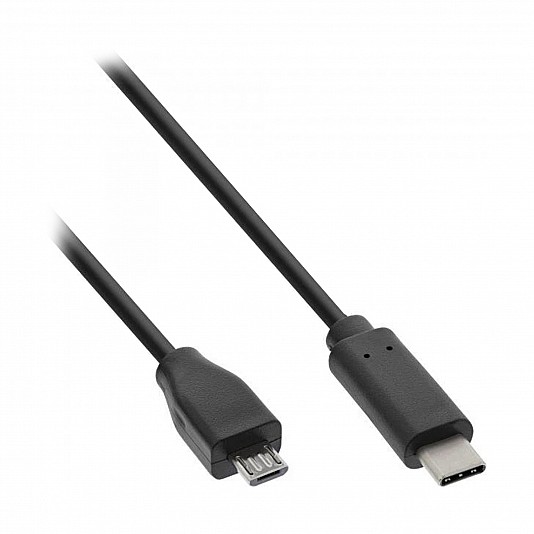 InLine Cavo USB 2.0, Type C maschio a Type B Micro maschio, Nero - 2m InLine Cavo USB 2.0, Type C maschio a Type B Micro maschio, Nero - 2m