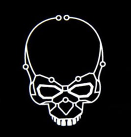 Adesivo Intel Skulltrail, 40x55 mm - Bianco Adesivo Intel Skulltrail, 40x55 mm - Bianco