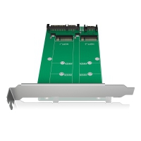 Icy Box IB-CVB512-S Convertitore 2x SATA / 2x M.2 SATA SSD su slot PCI