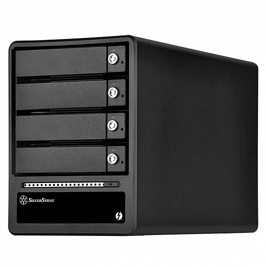 Silverstone SST-TS433-TB 4-Bay 3.5 Pollici HD Case Thunderbolt 2 - Nero Silverstone SST-TS433-TB 4-Bay 3.5 Pollici HD Case Thunderbolt 2 - Nero